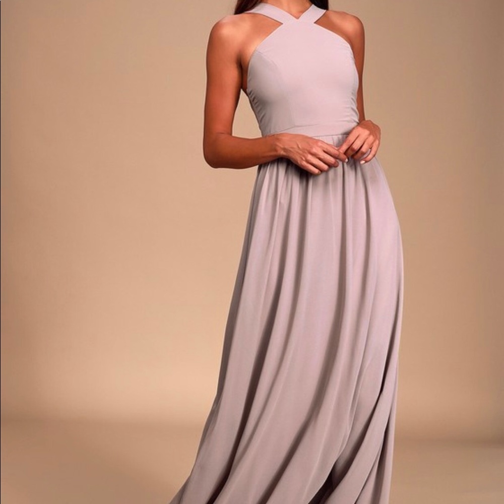 Chiffon dress.